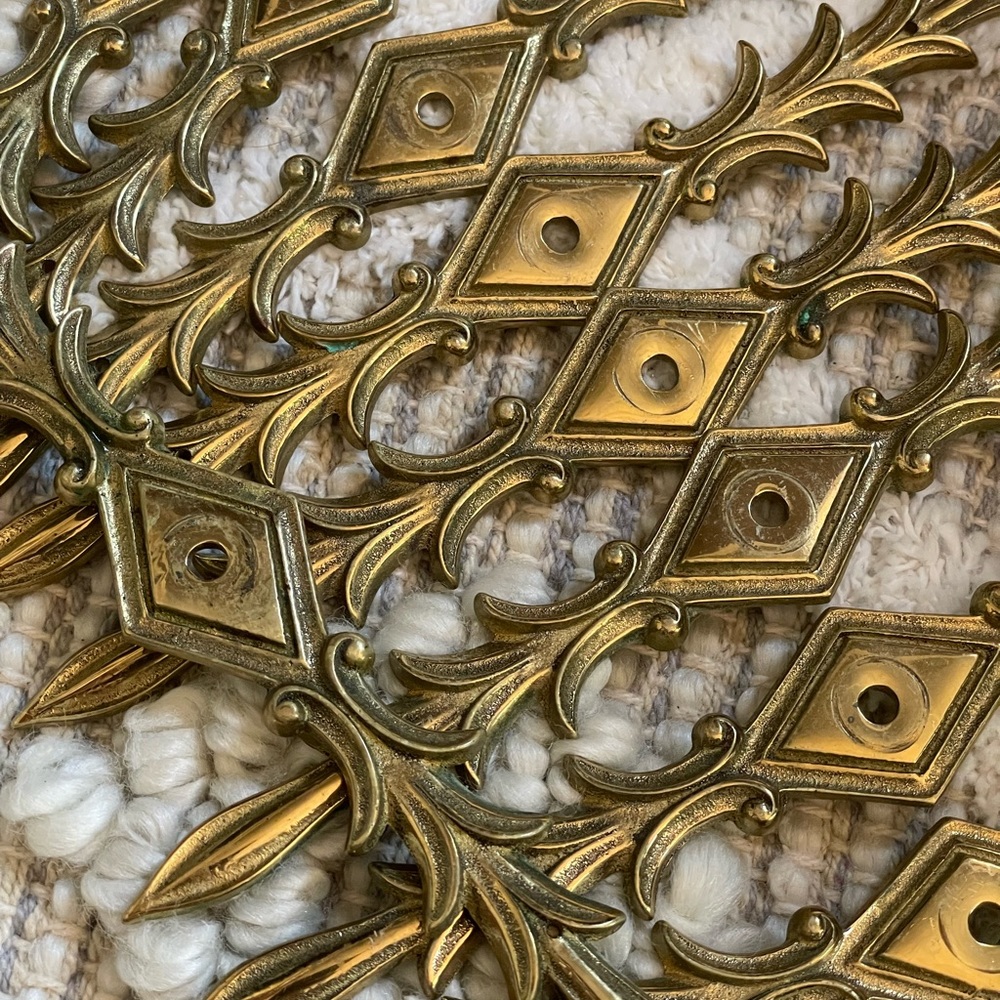 Vintage Brass furniture hardware, furniture pulls